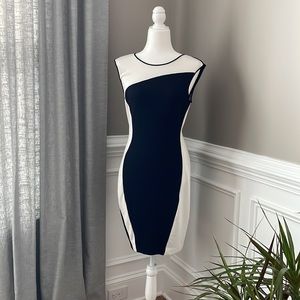 Cynthia Steffe Women's Black and White Dress Size 6